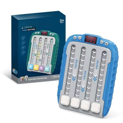 Electronic Music Puzzle Game Machine Montessori Pockets Travel Toy Light Up Educationa Sensory Fast Push Table Game