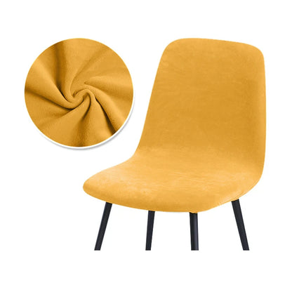 Higher Quality Velvet Chair Cover 1/2/4/6 pcs Stretchable Chair Cover For Dining Room 2 Type of Fabrics Chair Slipcover For H