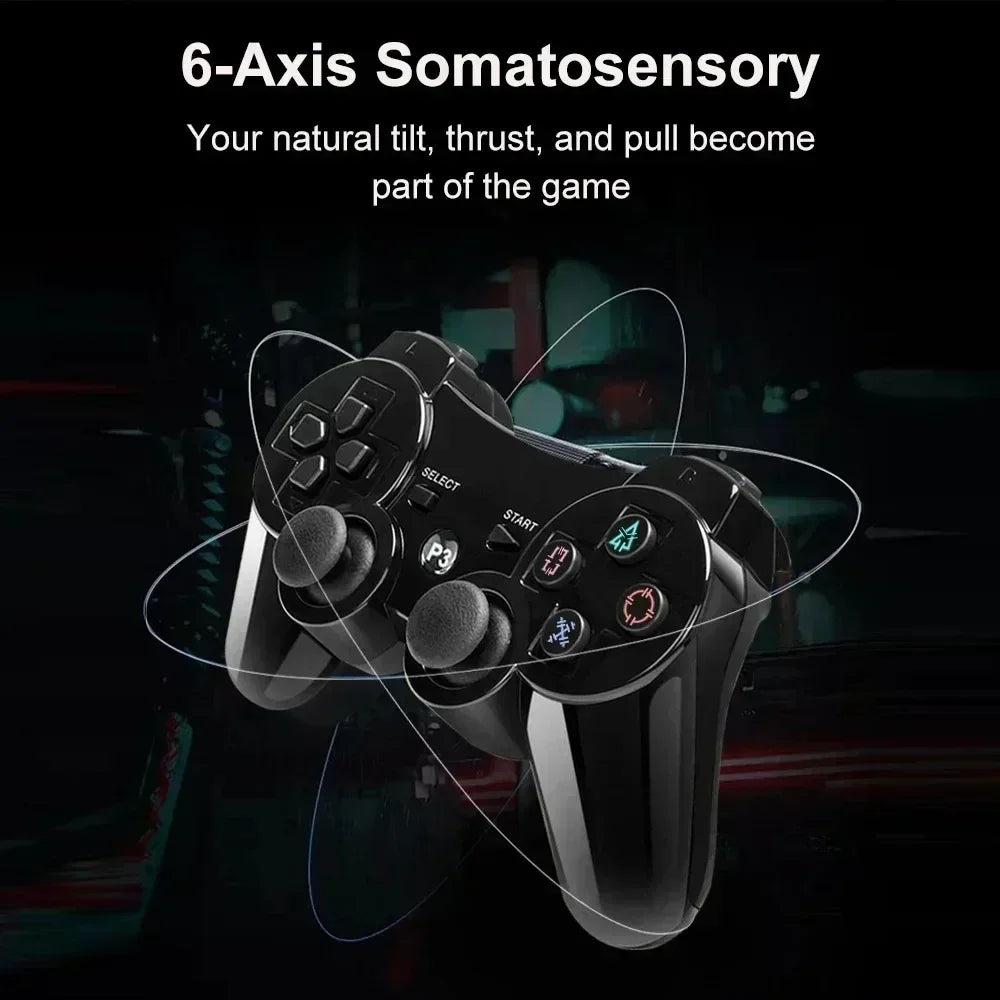 Bluetooth PS3 wireless gamepad gamepad vibration neutral wireless environmental protection ABS material snowflake button Perf