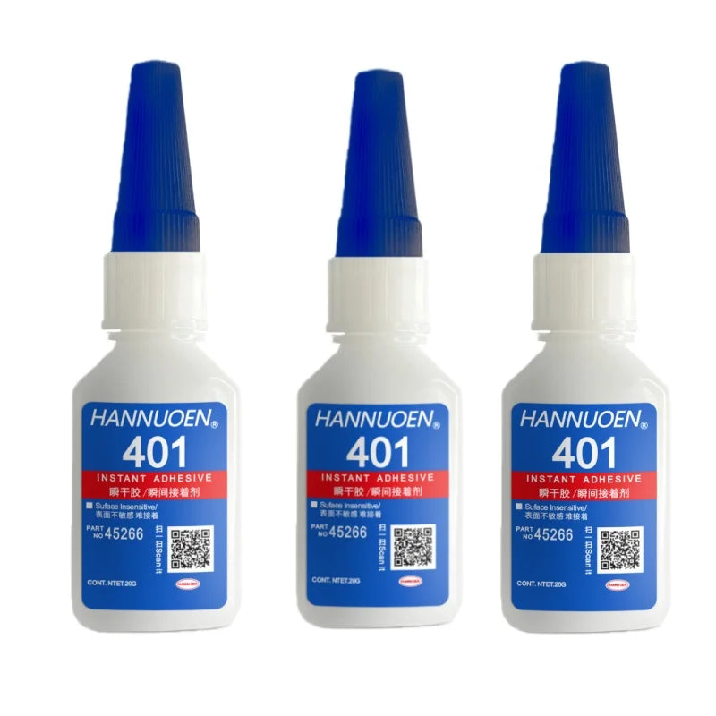 5Sec Super Glue Strong Bond for Shoes/Glass/Metal/Wood/Plastic,Ceramic Quick Dry Industrial Strength Instant Adhesive - 401-2