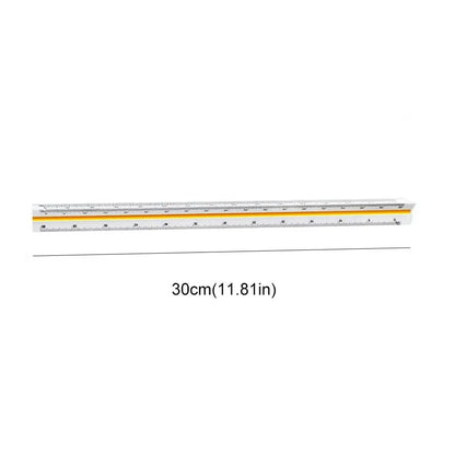 Three-edge scale triangle large-scale drawing indoor architectural drawing magnifying ruler parallel t-shaped garment design 