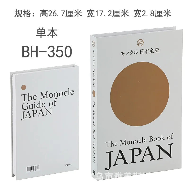 Home Decor Ornaments Living Room Study Soft Prop Book Box Luxury Coffee Table Books Modern Fake Books for Decoration - BH350