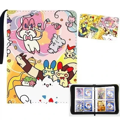 Pokemon Binders 9 Pocket 900 Cards Zipper Toploader Mimikyu Loose Leaf Collectible Card Album Storage Organizer Custom Fans G