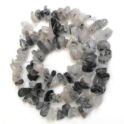 Natural Stone Chips Beads 5-8mm Irregular Gravel Crystal Quartz For Jewelry Making Freeform Beads Diy Necklace Bracelet 15'' 