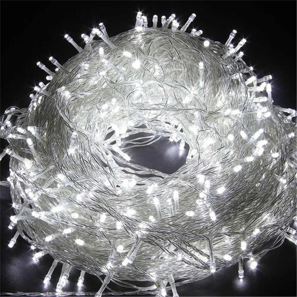 Christmas Lights 5M 10M 20M 30M 50M 100M Led String Fairy Light 8 Modes Christmas Lights For Patio Wedding Party Holiday Ligh