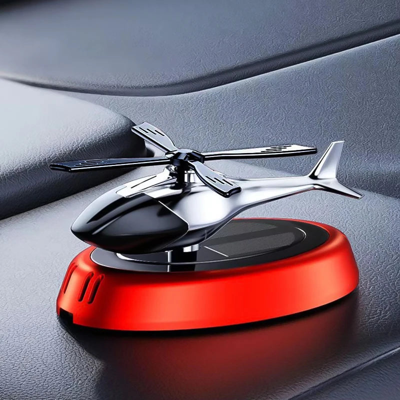 Solar Aircraft Car Decoration Ornaments Car Interior Accessories Desktop Ornament Gift For Woman, Man, Car Enthusiast - Rosy 
