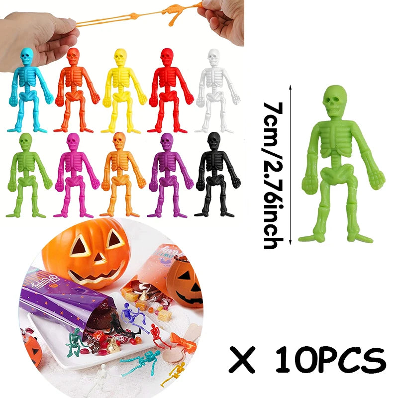 Pop Party Favor Birthdy Gift Fidgot Goodie Bag Stuffers Pinata Filler Gifts Classroom Prize Birthday Party Gift - 10PCS Skele