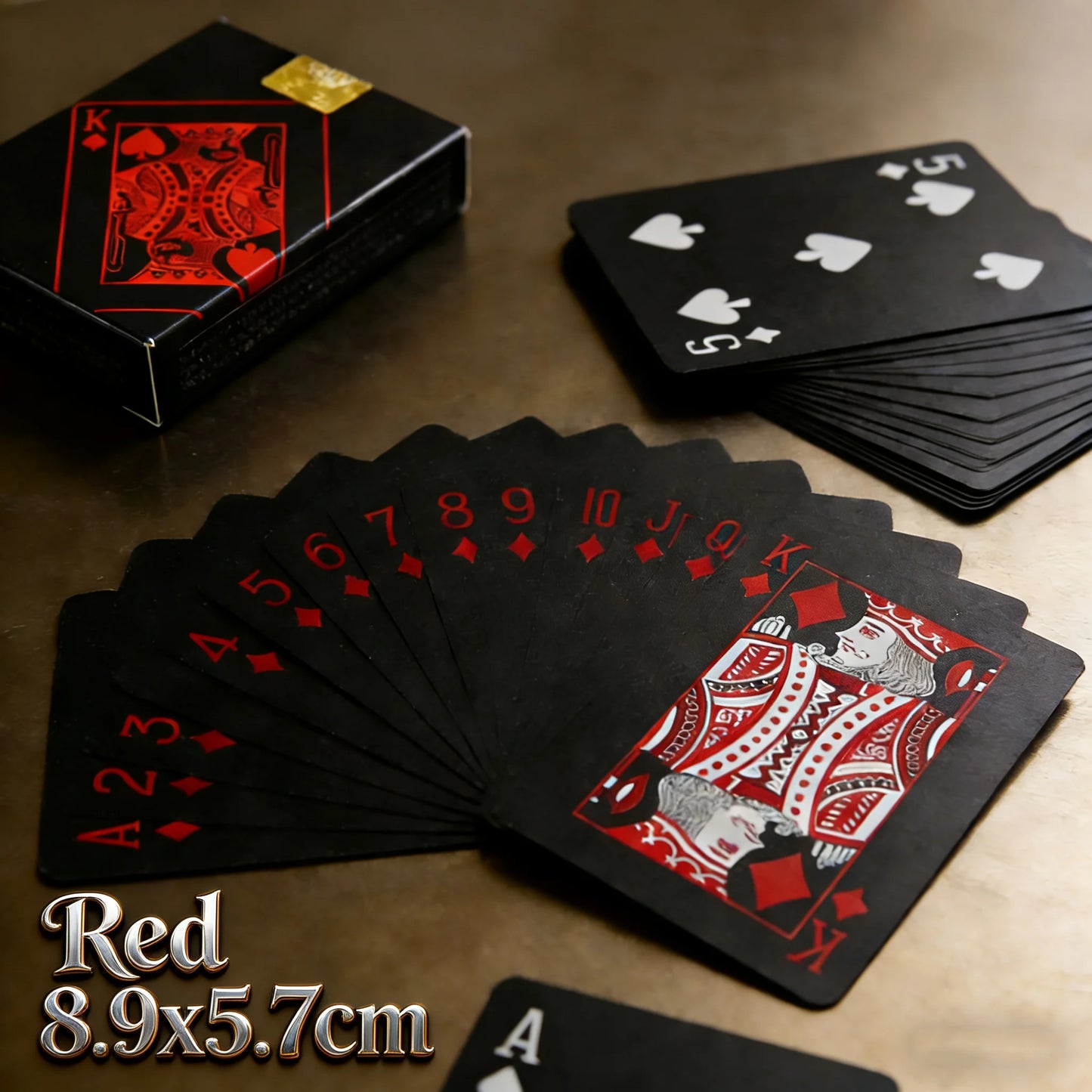 Playing Cards Game Poker Cards board child kid toy Waterproof Plastic PVC black blue red yellow green deck card high-end clas