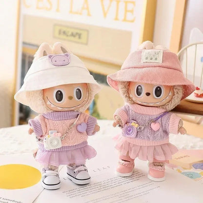 Doll Clothes for 45cm Dolls – Do-It-Yourself Accessories, Sweater Jumpsuit for Reborn Dolls