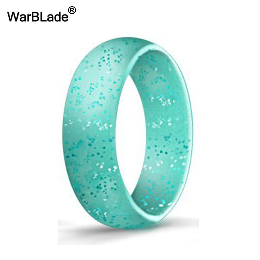 WarBLade 5.7mm Food Grade FDA Silicone Rings For Women Wedding Rubber Bands Hypoallergenic Flexible Silicone Finger Ring