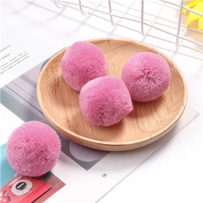 Multi Size Pom Piel 15mm/20mm/25mm/30mm/40mm Soft Pompones Fluffy Plush Crafts DIY Pom Pom Bal Wedding Sewing Party Accessori
