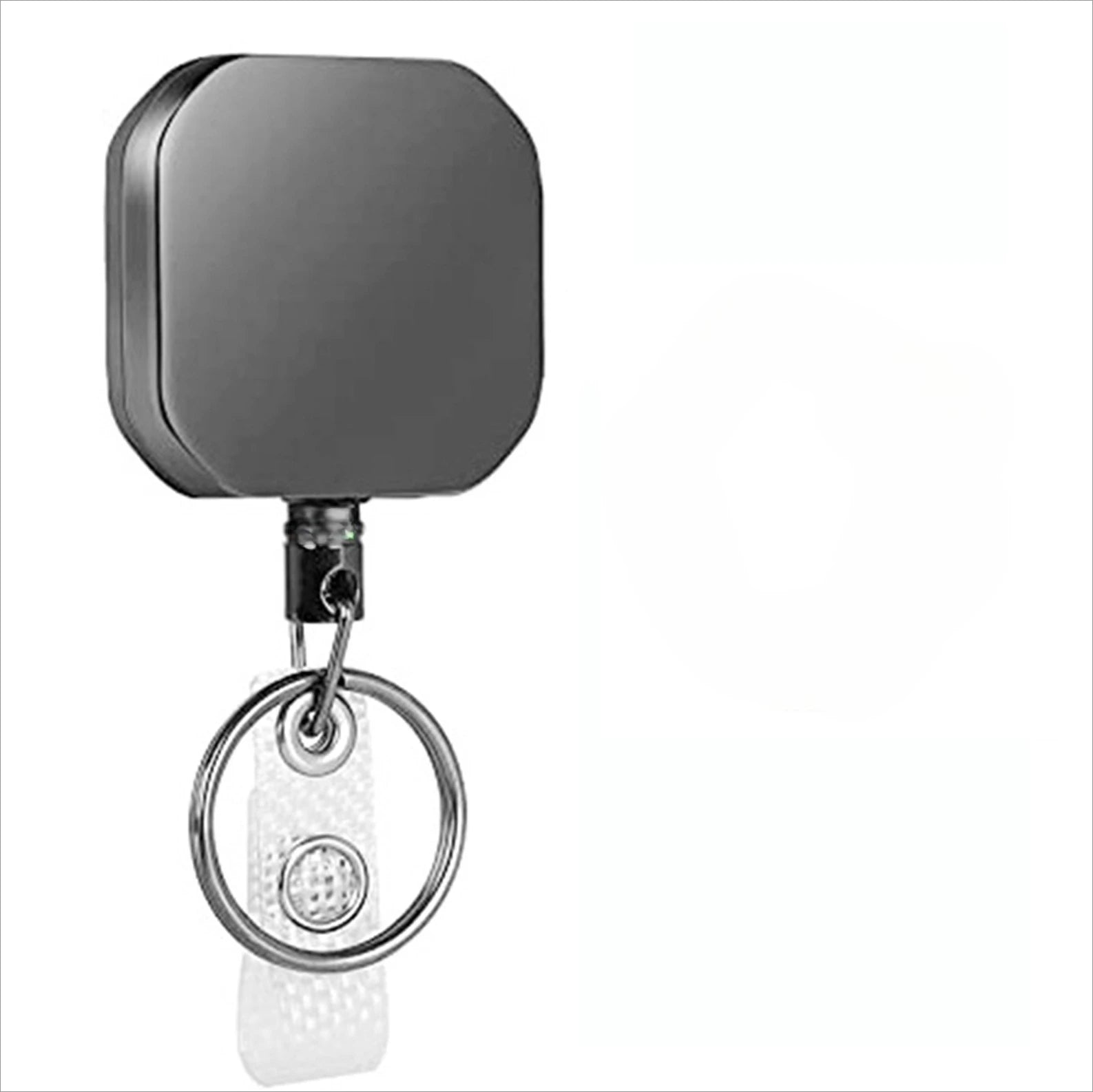 Anti-loss and Easy-to-pull Buckle of Retractable Key Chain Belt Badge Reel Clip Square Accesorios Para Auto Key Chain - squar