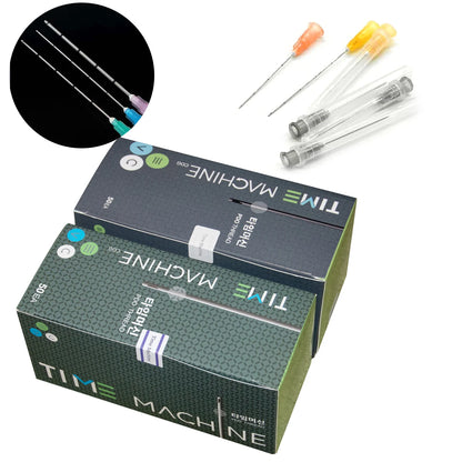 50pcs Disposable Blunt Tip Cannula Needle For Filler Injection 18G 21G 22G 23G 25G 27G 30G Uric Acid Facial Filling Nose 1 bo