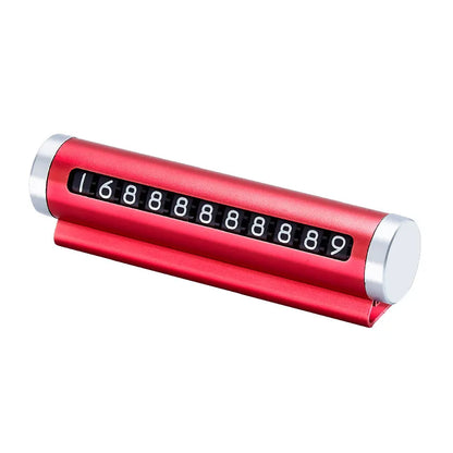 Metal Car Temporary Parking Card Universal Rotate Phone Number Plate Aluminum Stickers Park Stop in Car-styling Auto Accessor