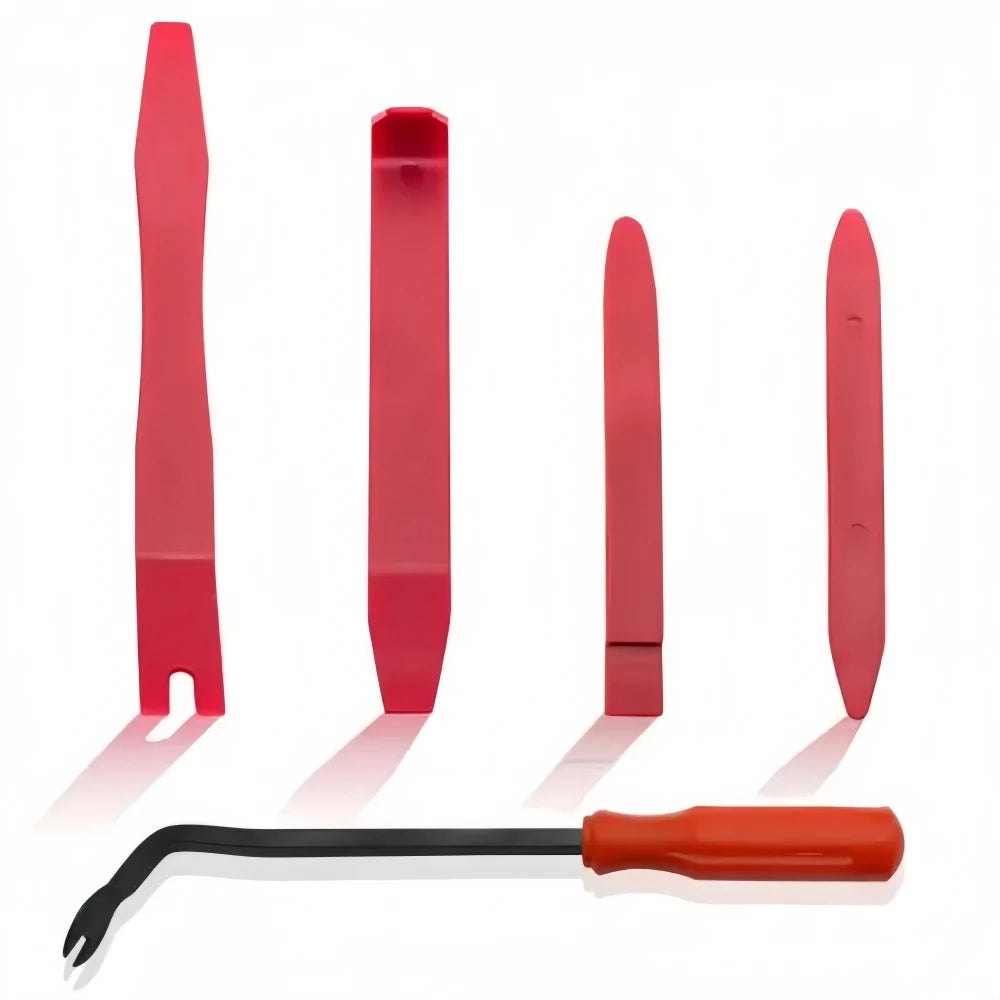 Auto Interior Disassembly Kit Car Plastic Trim Removal Tool Car Clips Puller Diy Panel Tools For Auto Trim Puller Set - Red 5