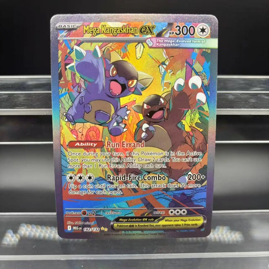 DIY PTCG Collection Cards EN Mega Symphonia Mega Brave Gardevoir Lucario Self Made Single Card Classic Game Anime Card Gift T