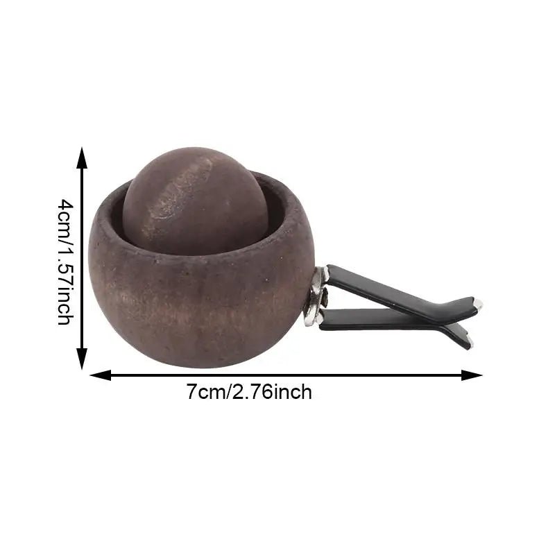 Car Wooden Essential Oil Diffusers-Spherical Design Bedroom Decor Diffuser Car Home Room Fragrance Natural Fragrance Dispersi