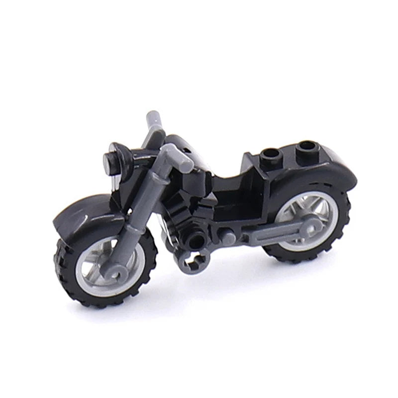 Military Weapon Motorcycle Many Colors Toys For Children Accessories War II Transportation Facility Militaries Compatible Blo