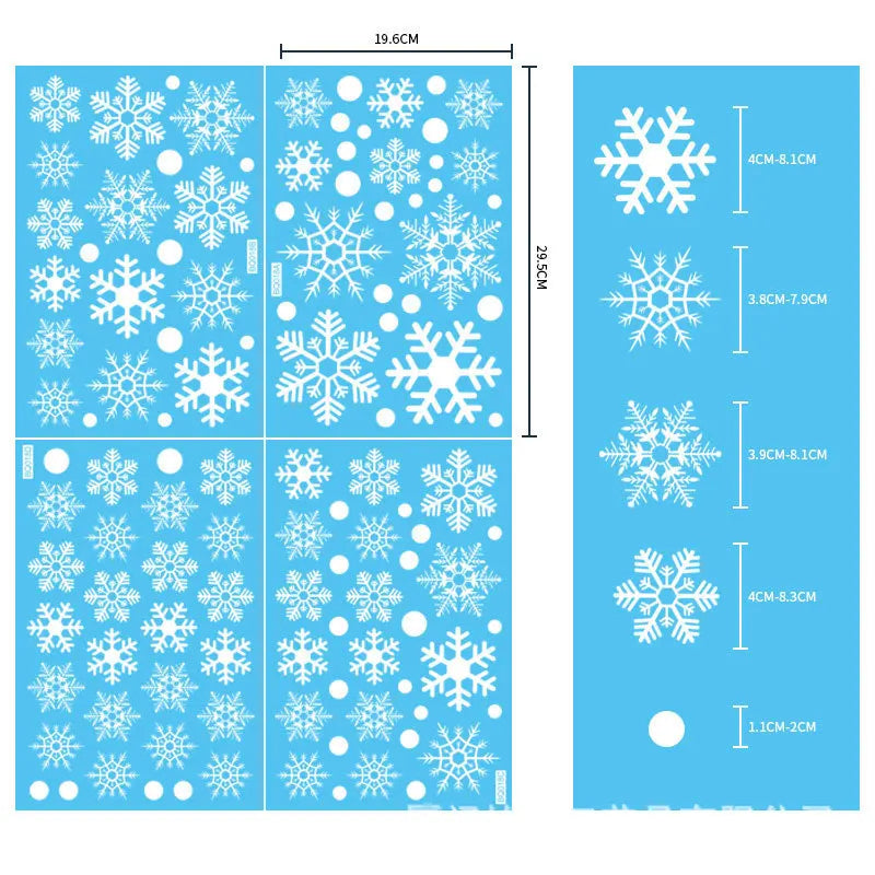 Window Stickers Christmas Decoration for Home New Year Santa Wall Sticker Navidad Gift Festival Party Xmas Window Decor Decal