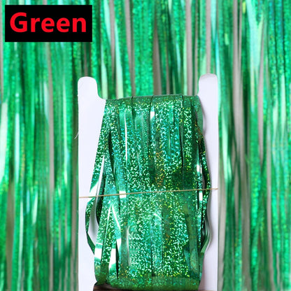 3/2/1Pack Party Backdrop Curtains Glitter Gold Tinsel Fringe Foil Curtain Birthday Wedding Decoration Adult Anniversary Decor