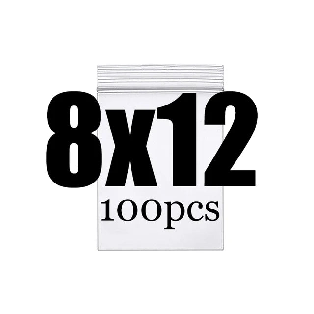 Clear Thick Zip Lock Ziplock Storage Bags Heavy-Duty Transparent Plastic Zip Package Small Jewelry Packing Reclosable Poly Po