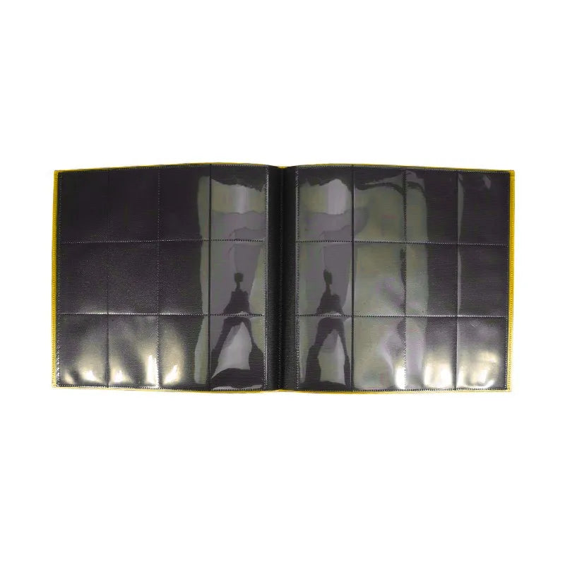 Collectible Card Binder Album 160/360/480 Card Holder 4/9/12 Grids Card Binder Album Large-capacity Card Binder Notebook - ye