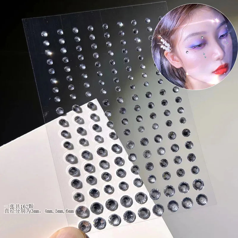 Stickers On The Face Rhinestone DIY Eyes Face Self Adhesive Temporary Tattoo For Makeup Party Festival Face Jewels Diamonds G