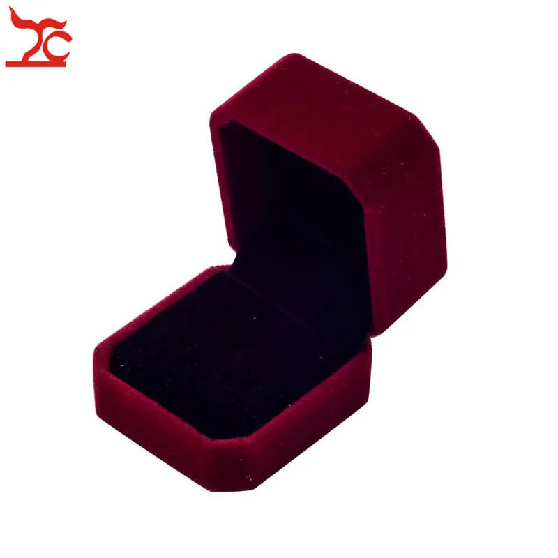 Square Wedding Velvet Earrings Ring Box Amazing Engagement Party Earring Jewelry Display Gift Case