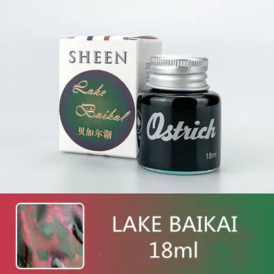 18ml Gradual Sheen Color Fountain Pen Ink Bottle Non-Carbon for Calligraphy Glass Dip Pen School Ofiice Stationary Supplies G
