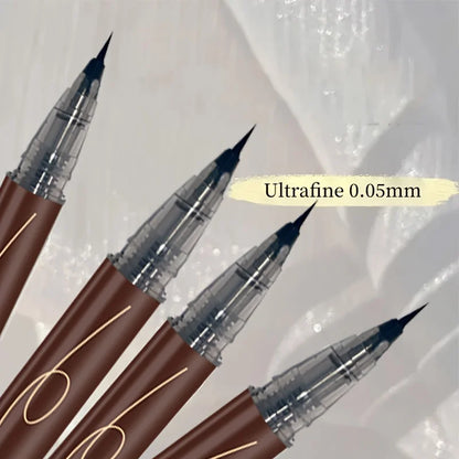 Ultra-fine ultra-fine eyebrow pencil waterproof professional sweat-proof liquid eyeliner Eyebrow dual-purpose durable makeup 