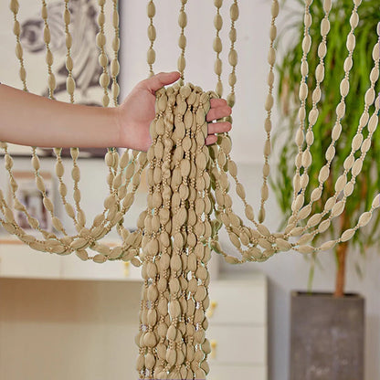 1PC Lantern Tassel Cord Curtains Polyester Door Beaded Curtains Wedding Salon Window Line Curtains Decoration For Room Divide