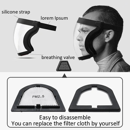 Protection Mask Splashproof Transparent Facial Protector Face FaceMask Protective Outdoor Safety Mask Head Cover Work Protect