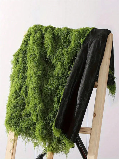 100cm*100cm Artificial Moss Carpet Aquascape Bionic Turf Fake Moss Micro-Landscaping Arrangement Lawn Bonsai Potted Plants Pa