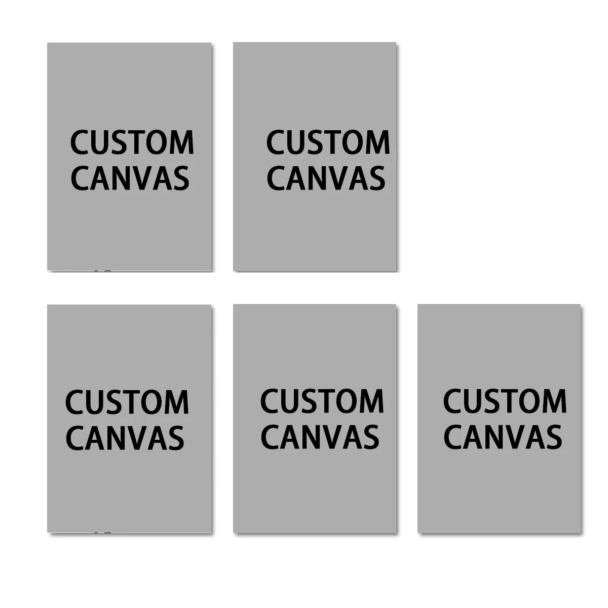 6pcs/set Custom Canvas Prints Photo Wall Art Personalized Poster for Family Life Pet Animal Birthdays Wedding Scenery Home De