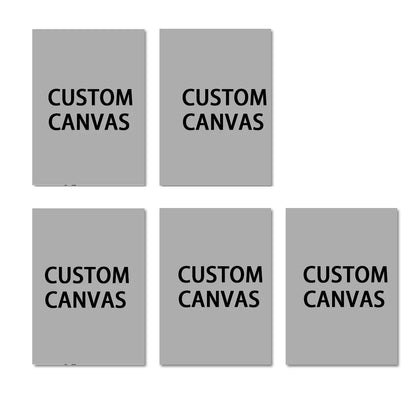 6pcs/set Custom Canvas Prints Photo Wall Art Personalized Poster for Family Life Pet Animal Birthdays Wedding Scenery Home De