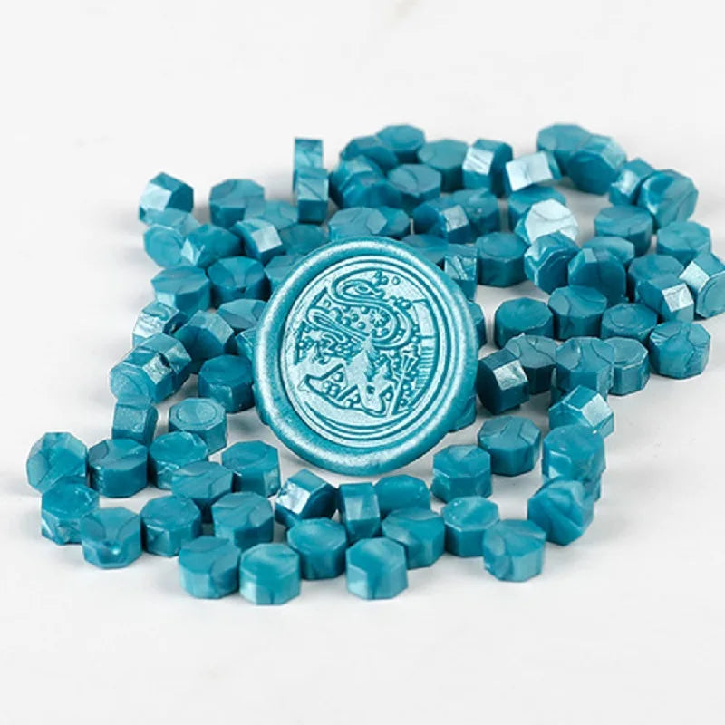 200 Pcs Wax Print Beads Wax Seal for Stamps Wax Lacquer for Seals Retro Sealing Gold Wedding Birthday Lacre for Card Making