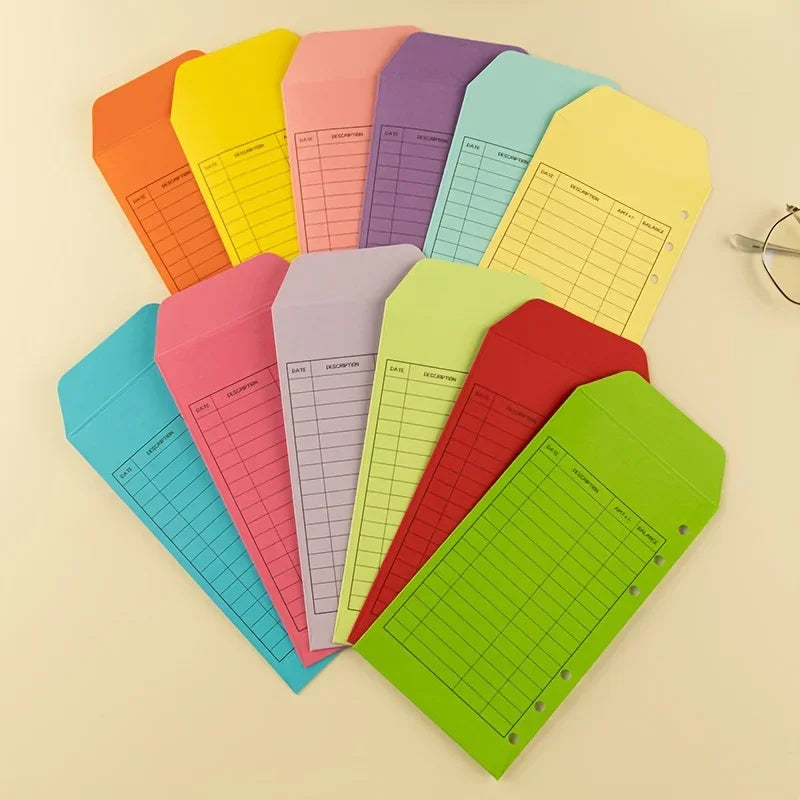 Budget Envelope Cash Envelope PP Loose Binder, Monthly Weekly Tracking Budget Planner for Savings on Sinking Fund Daily Expen