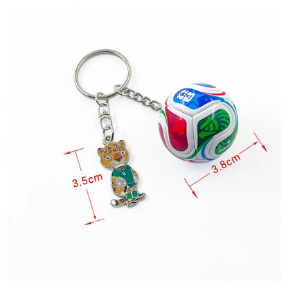 2026 FIFA Trophy Keychain Football Trophy Pendant Soccer Fan Souvenir Backpack Charm Collectible Gift Mascot Model