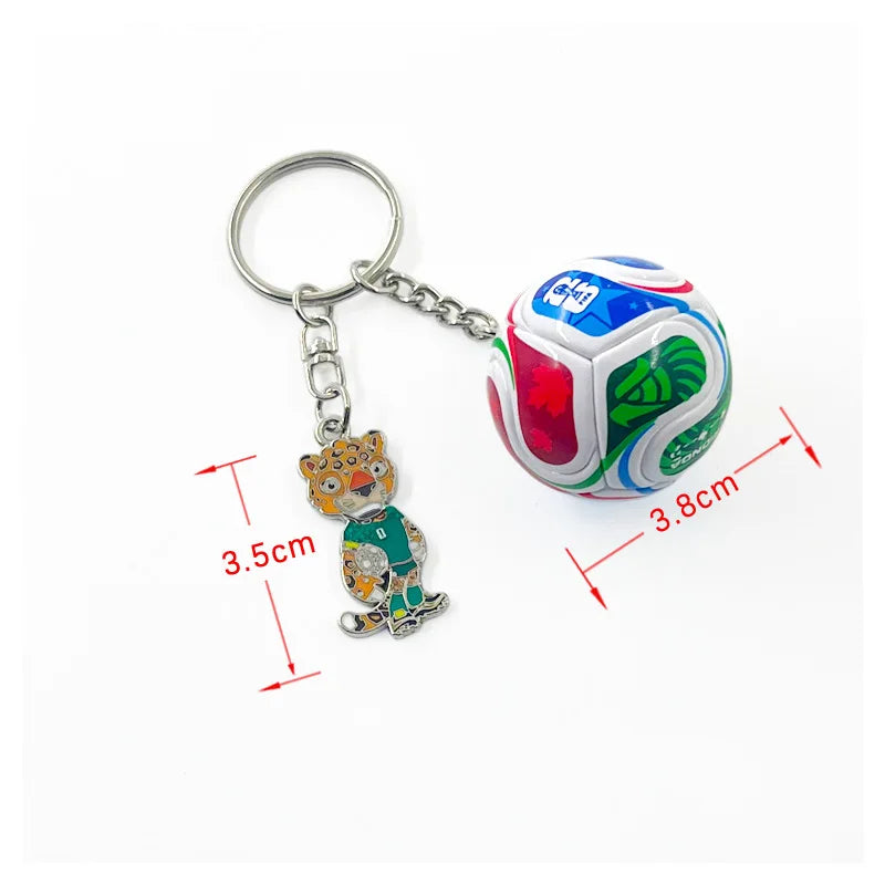 2026 FIFA Trophy Keychain Football Trophy Pendant Soccer Fan Souvenir Backpack Charm Collectible Gift Mascot Model - I