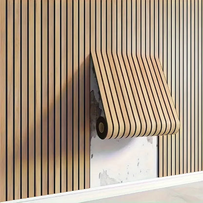 Thick Brown Grid Peel and Stick Wallpaper Faux Plaid Design Waterproof and Moisture-Proof Ideal for Walls Ceilings Home Decor