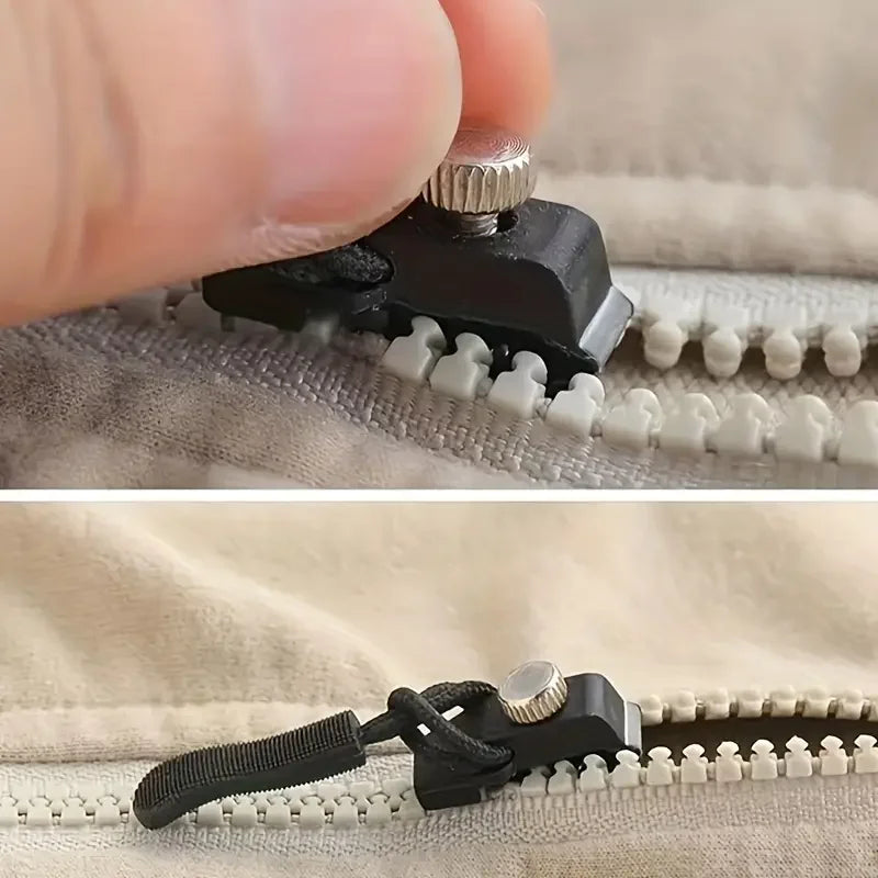 5pcs Zipper Repair Kit - Detachable Zipper Pulls for Bags, Coats, Clothes, Shoes, No Tools Needed, Replacement Zipper Heads