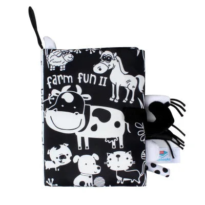 Black and White Cards High Contrast Baby Toys 0-36 Months Newborns Visual Stimulation Brain Development Learning Flash Cards 