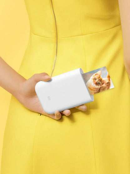 MIJIA AR Printer 300dpi Portable Photo Mini Pocket With DIY Share Picture Printer，case or Photo Paper，Work With Mihome APP