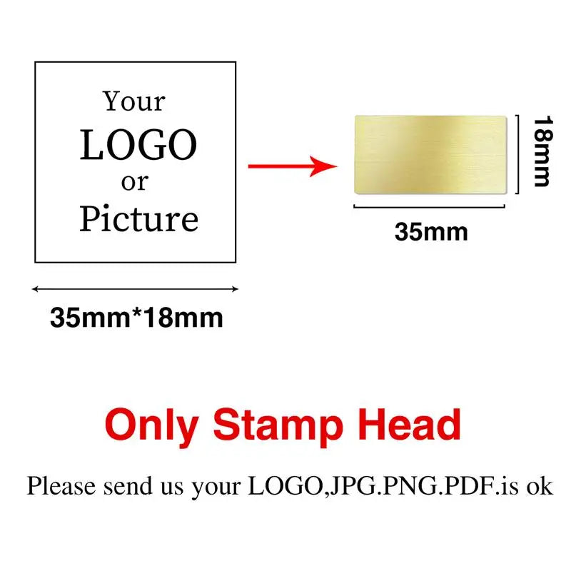 Custom Stamps Personalized Logo Metal Stamps Custom Wax Seals Stamps Customize Your Own Logo Gift Stamps Invitation Stamps - 