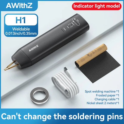 AWithZ Portable Spot Welder DIY Handheld Spot Welding Machine 90 Gears Adjustable Spot Welding for 18650 Lithium Battery - AW
