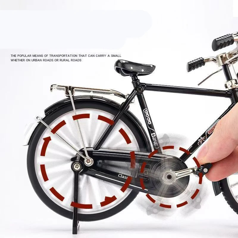 Nostalgic retro style Assembled DIY bicycle 28 bicycle Alloy Bicycle Model Toy DIY Model Ornaments Toy