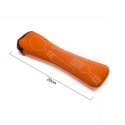 Travel Packaging Tableware Bag Picnic Portable Tableware Case Without Dinnerware Cutlery Bags Picnic Fork Spoon Storage Box