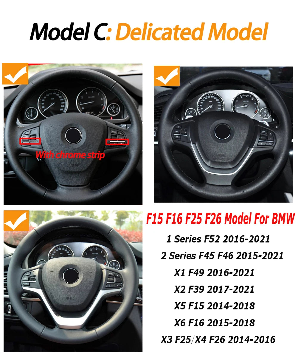 Car Steering Wheel Button Control Knob Keys For BMW 1 2 3 4 5 6 7 X3 X4 X5 X6 Series F20 F30 F36 F10 F11 F07 F12 F01 F02 F25 