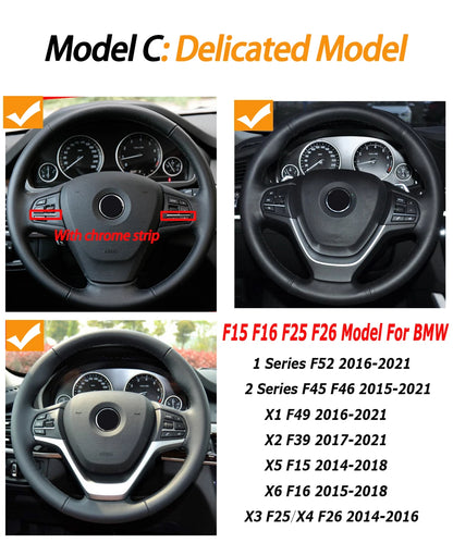 Car Steering Wheel Button Control Knob Keys For BMW 1 2 3 4 5 6 7 X3 X4 X5 X6 Series F20 F30 F36 F10 F11 F07 F12 F01 F02 F25 