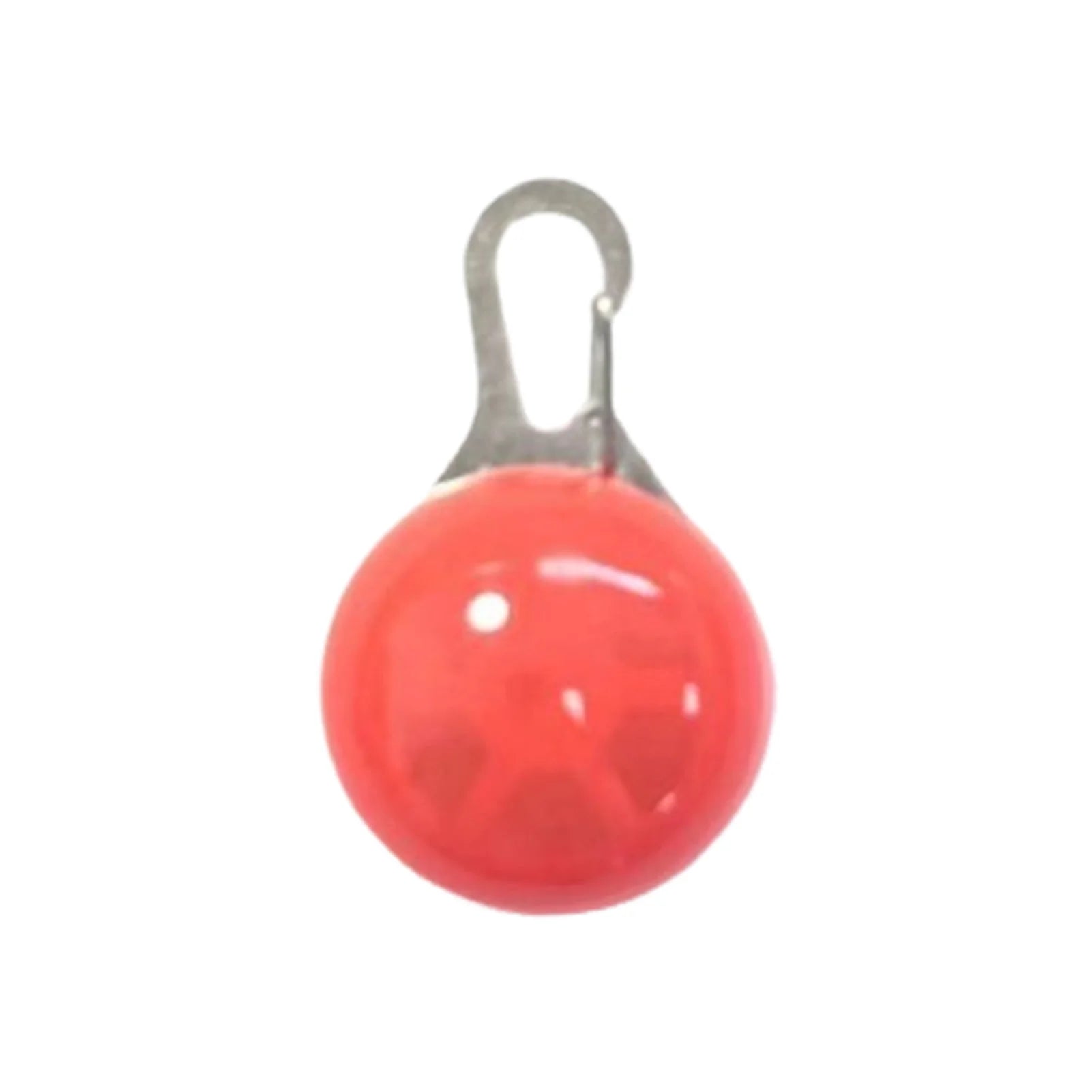 LED Glow Dog Collar Pendant Light Up Pet Accessories Night Safety Walking for Cat Dog Small Medium Large - Red